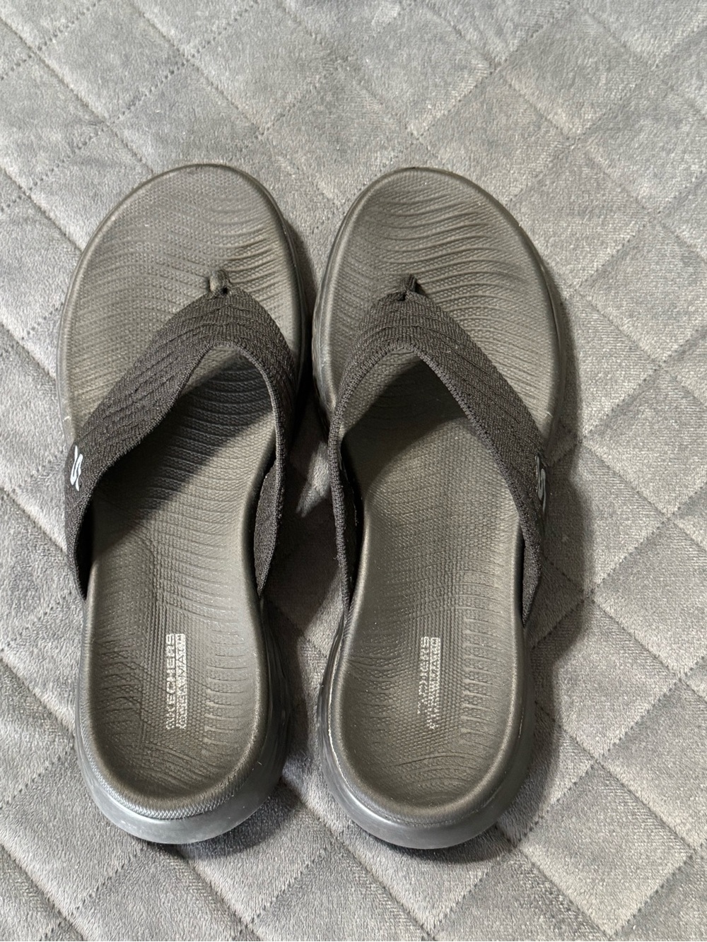 Skechers Women's On the Go 600 Sunny Flip-Flop (Style 140037) Black Sz 9m